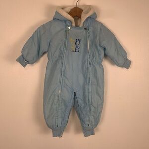 Vintage Convert A Babe Green Zip Bunting Snowsuit 6 To 24 Months Hong Kong
